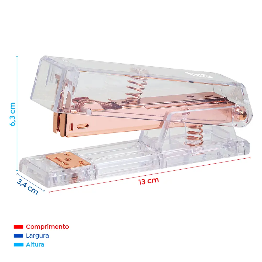 Grampeador Rose Holic Fancy - 26/6 - 30 Folhas - Caixa C/1 un -Tris - Imagem 3