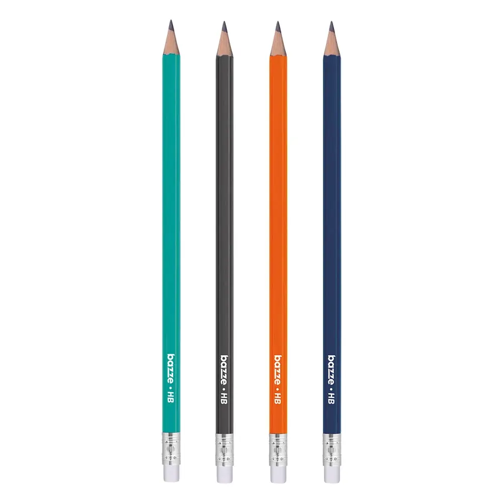 Lápis Grafite com Borracha - HB - Caixa C/ 72 un - Bazze - Imagem 2