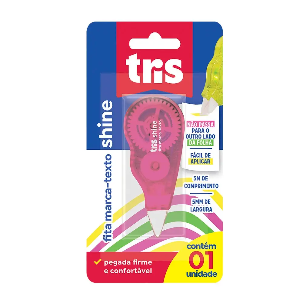 Fita Marca-Texto - 3m X 5mm - Display C/ 12 Cartelas - Tris - Imagem 2