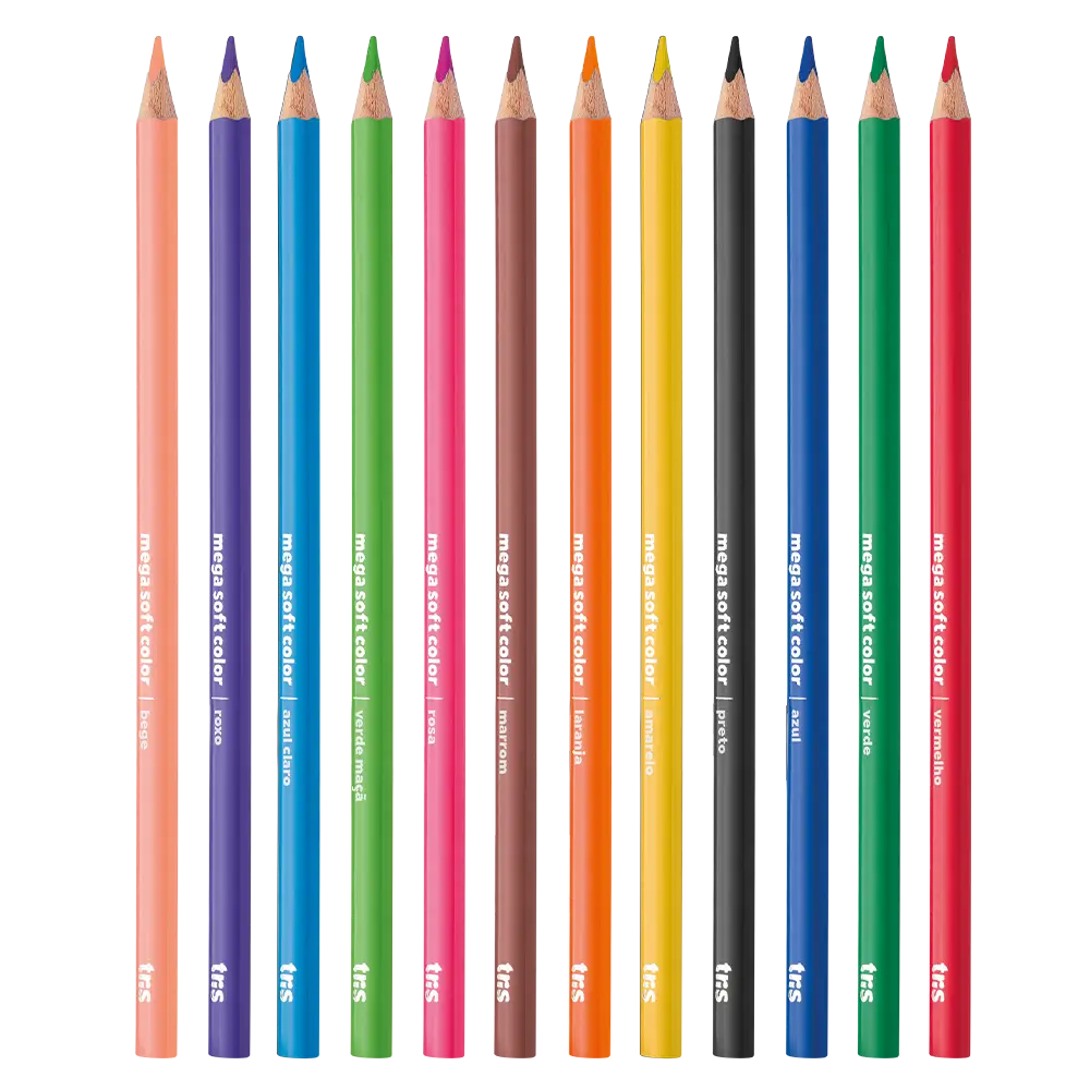 Lápis de Cor Mega Soft Color - 60 Cores - Tris - Imagem 2