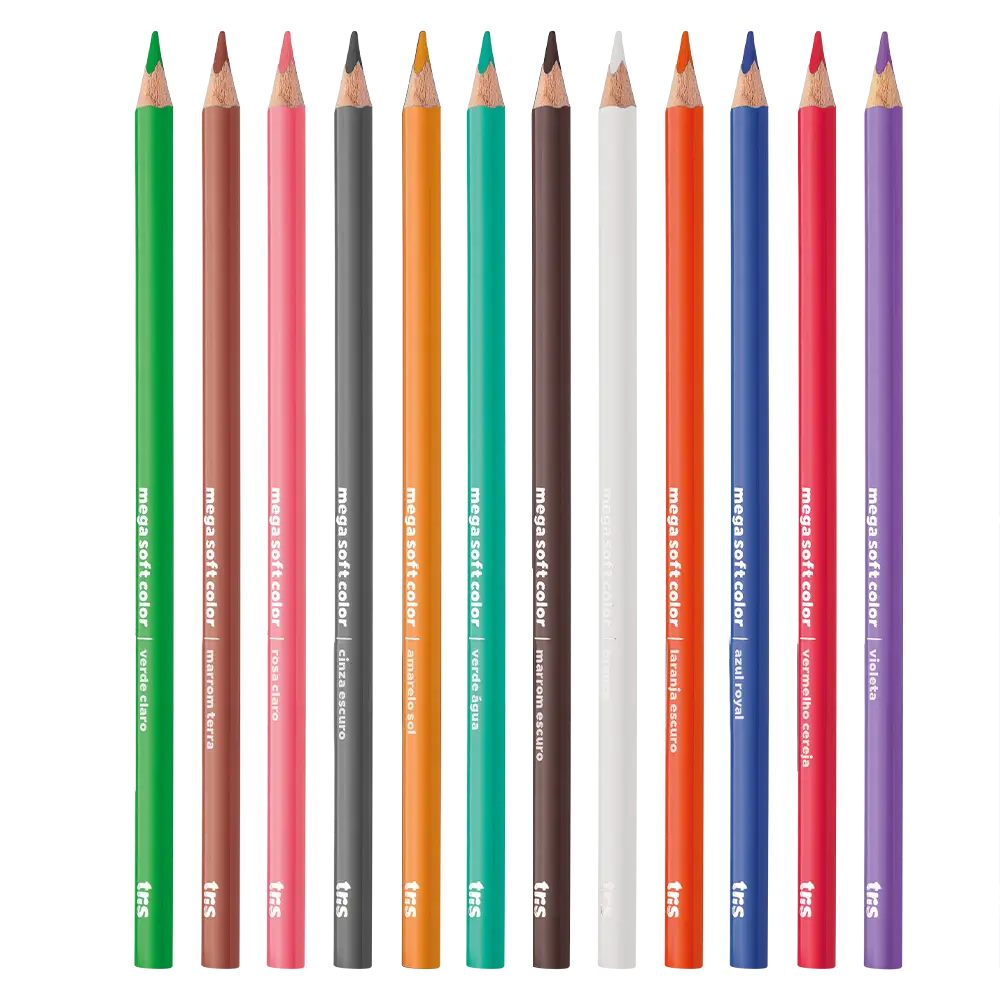 Lápis de Cor Mega Soft Color - 60 Cores - Tris - Imagem 3