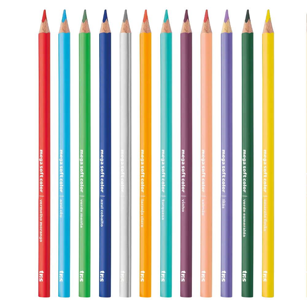 Lápis de Cor Mega Soft Color - 60 Cores - Tris - Imagem 4