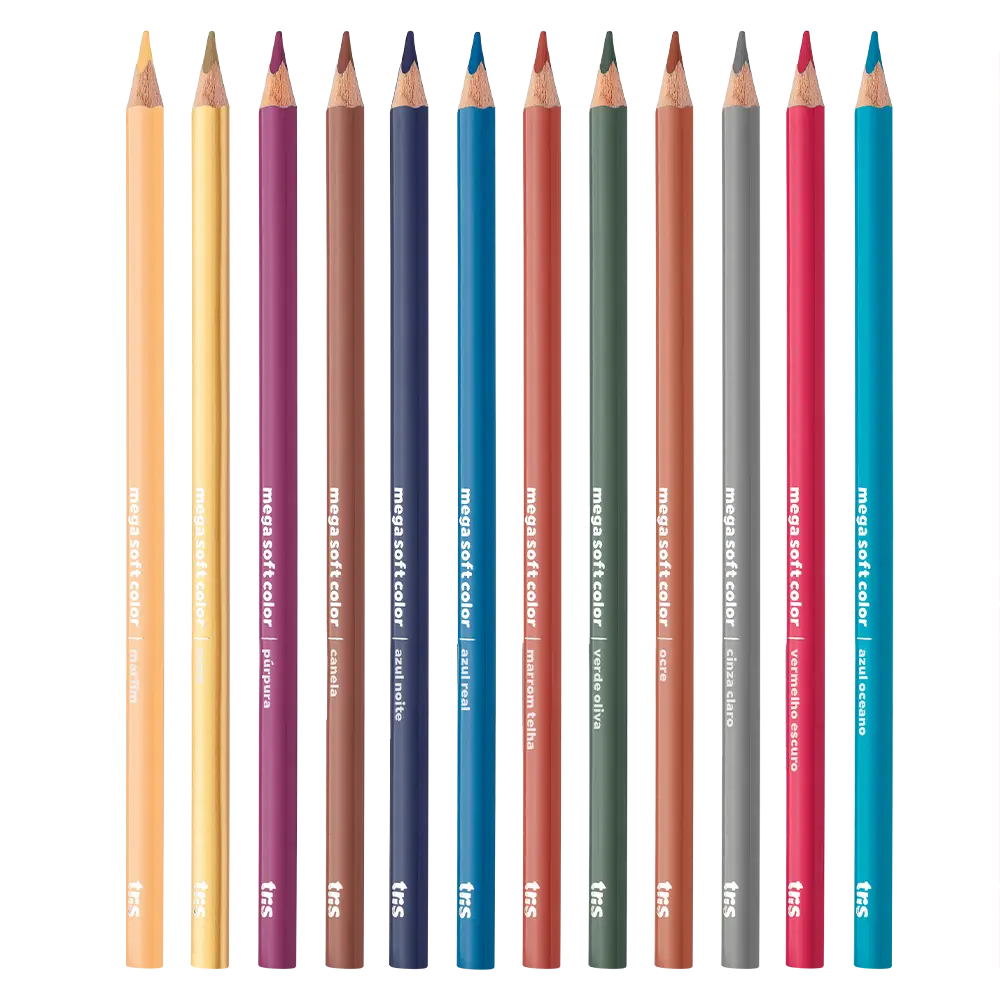 Lápis de Cor Mega Soft Color - 60 Cores - Tris - Imagem 6