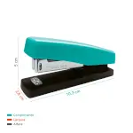 Grampeador B5309 - 26/6 - 25 Folhas - Plástico - Cores sortidas - CaixaC/6 un - Bazze - Thumbnail 5