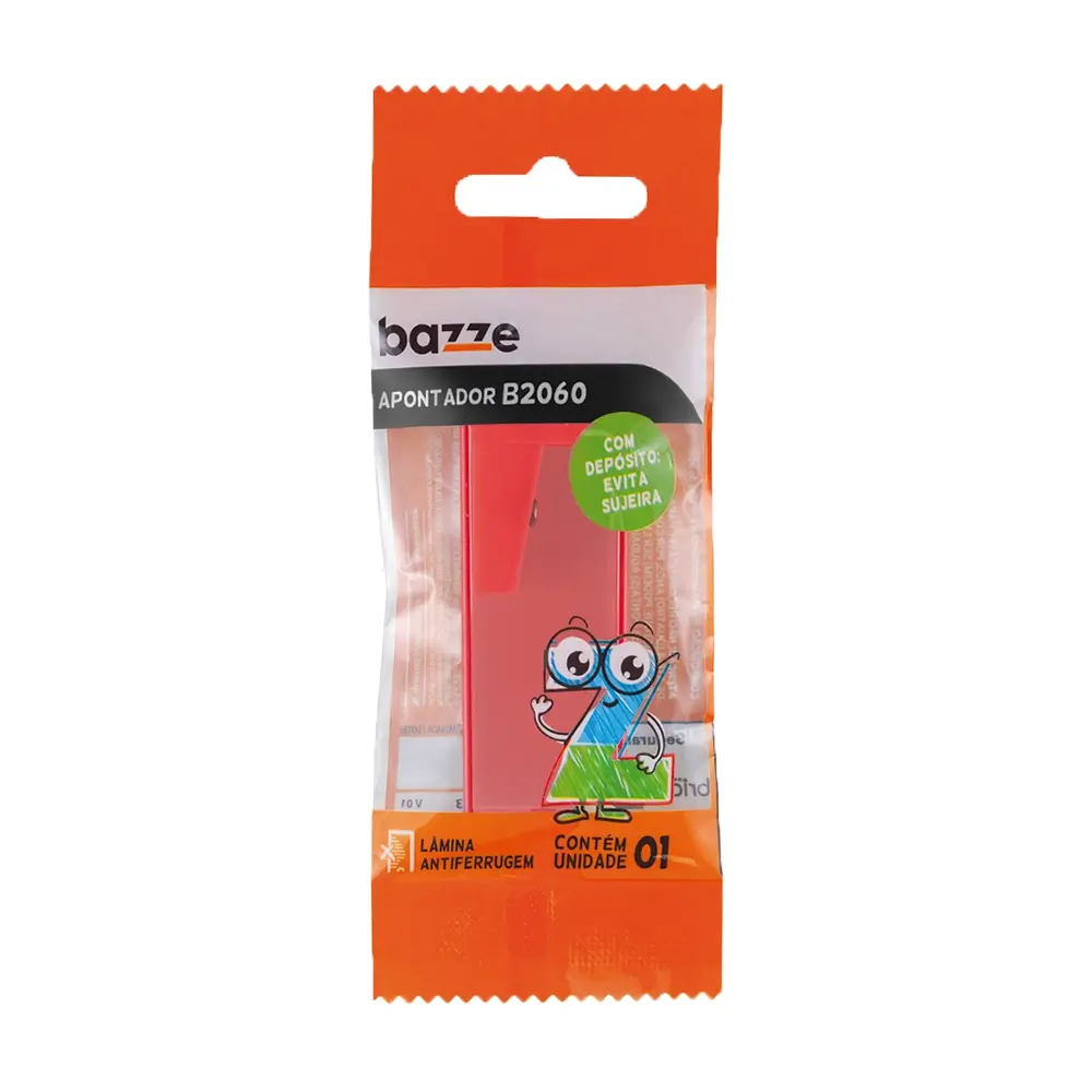 Apontador com Depósito B2060 - Cores sortidas - Polybag C/1 un - Bazze - Imagem 2