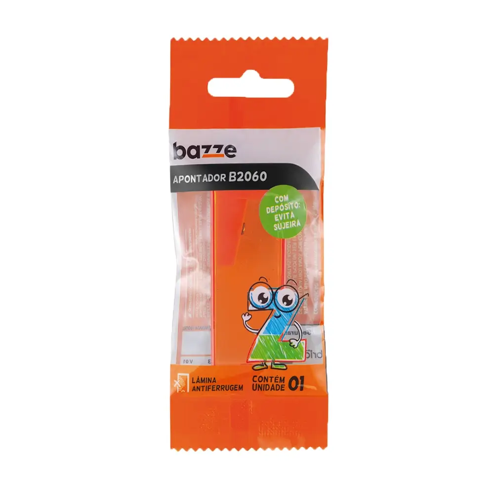 Apontador com Depósito B2060 - Cores sortidas - Polybag C/1 un - Bazze - Imagem 3