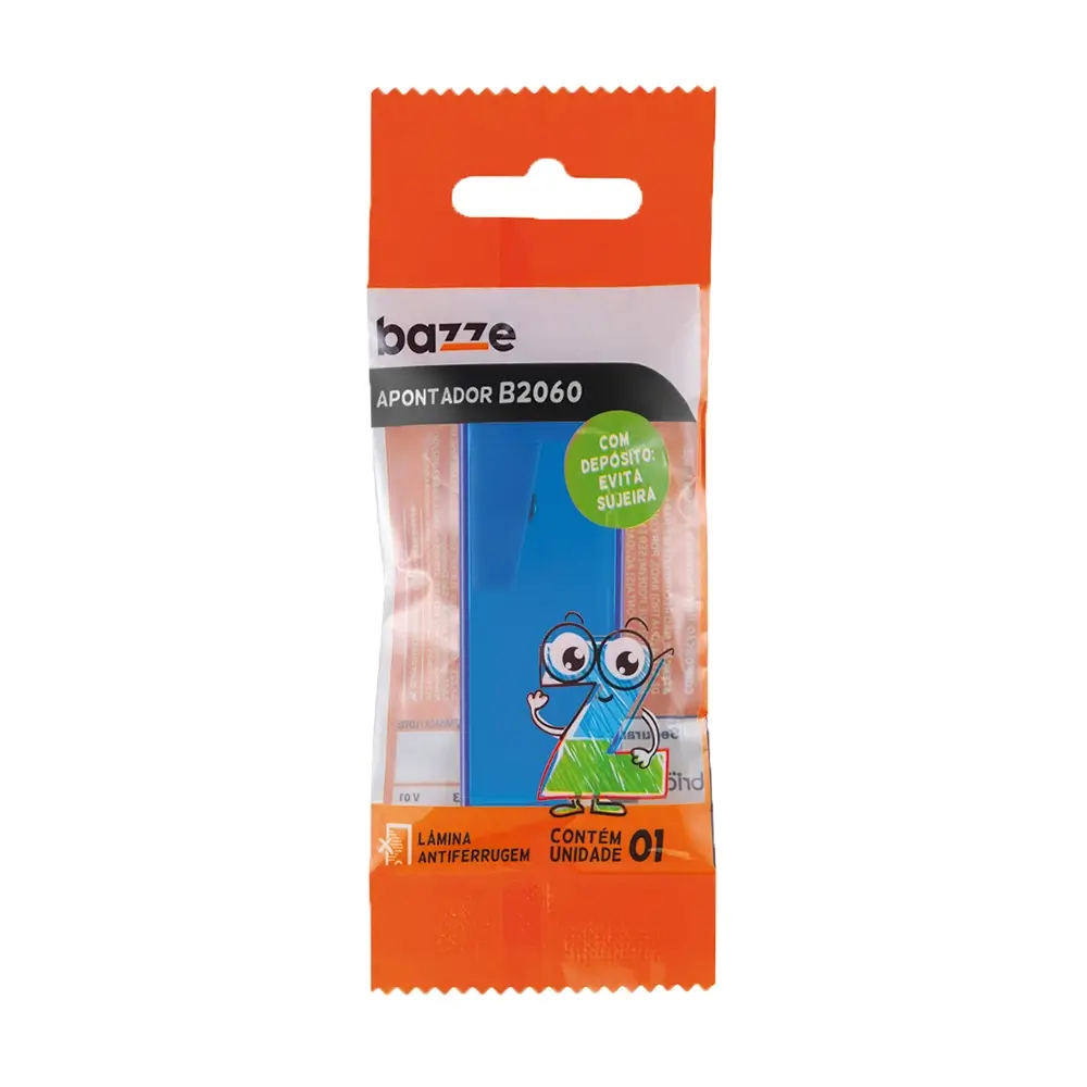 Apontador com Depósito B2060 - Cores sortidas - Polybag C/1 un - Bazze - Imagem 4
