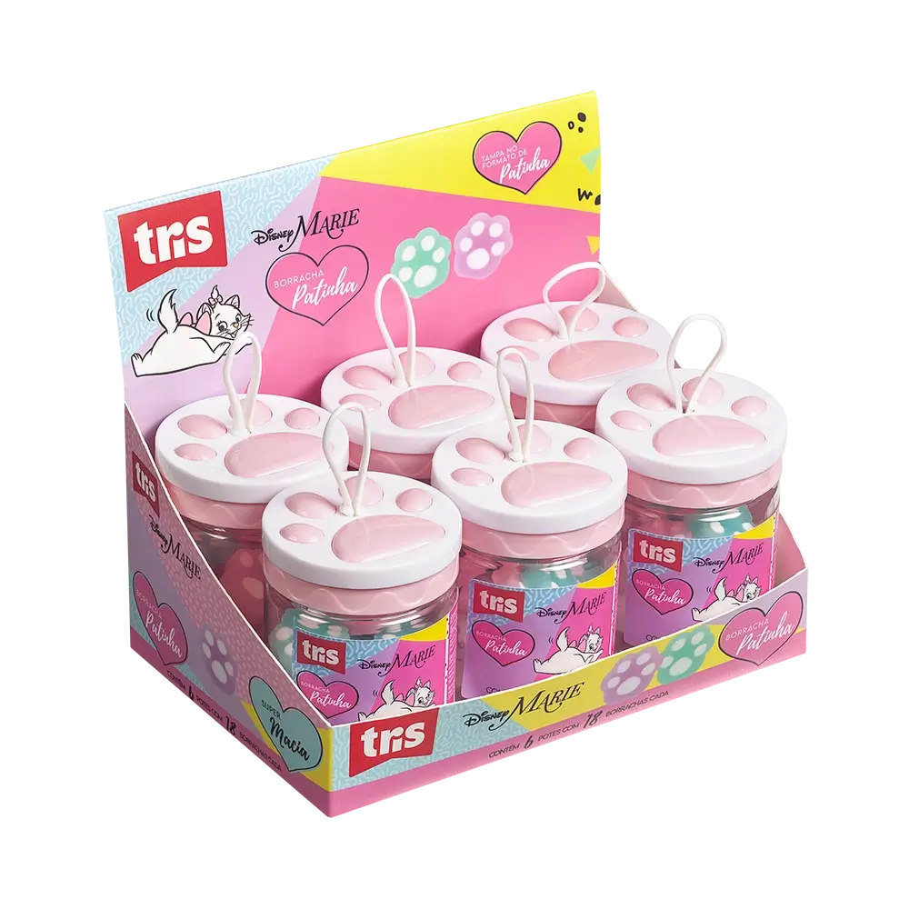 Borracha Patinha - Display C/6 Potes C/18 un - Marie - Imagem 1