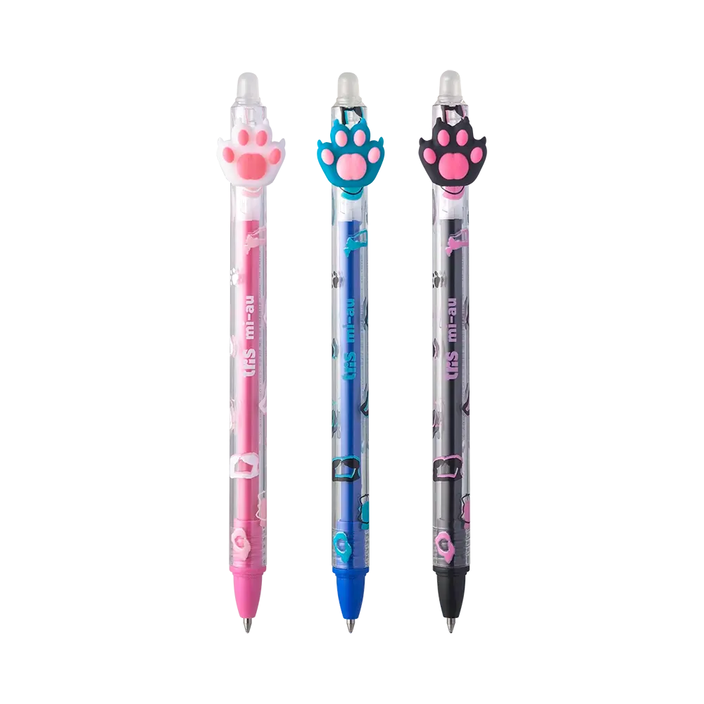 Caneta Gel Apagável Mi-Au Holic Pets - 0.7mm - Display C/15 un - Tris - Imagem 2