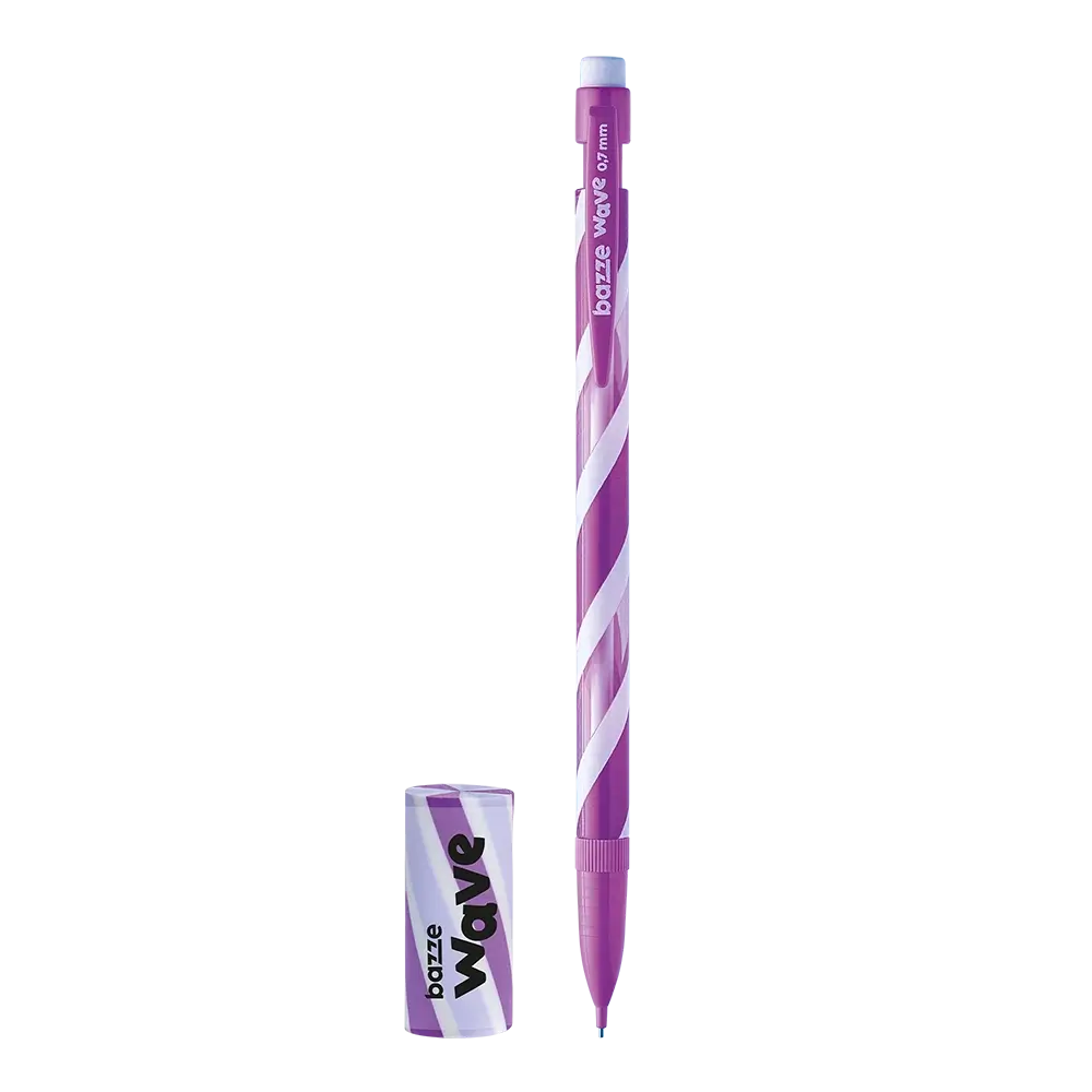 Lapiseira + Borracha Wave - 0.7mm - Cartela C/2 peças - Bazze - Imagem 3