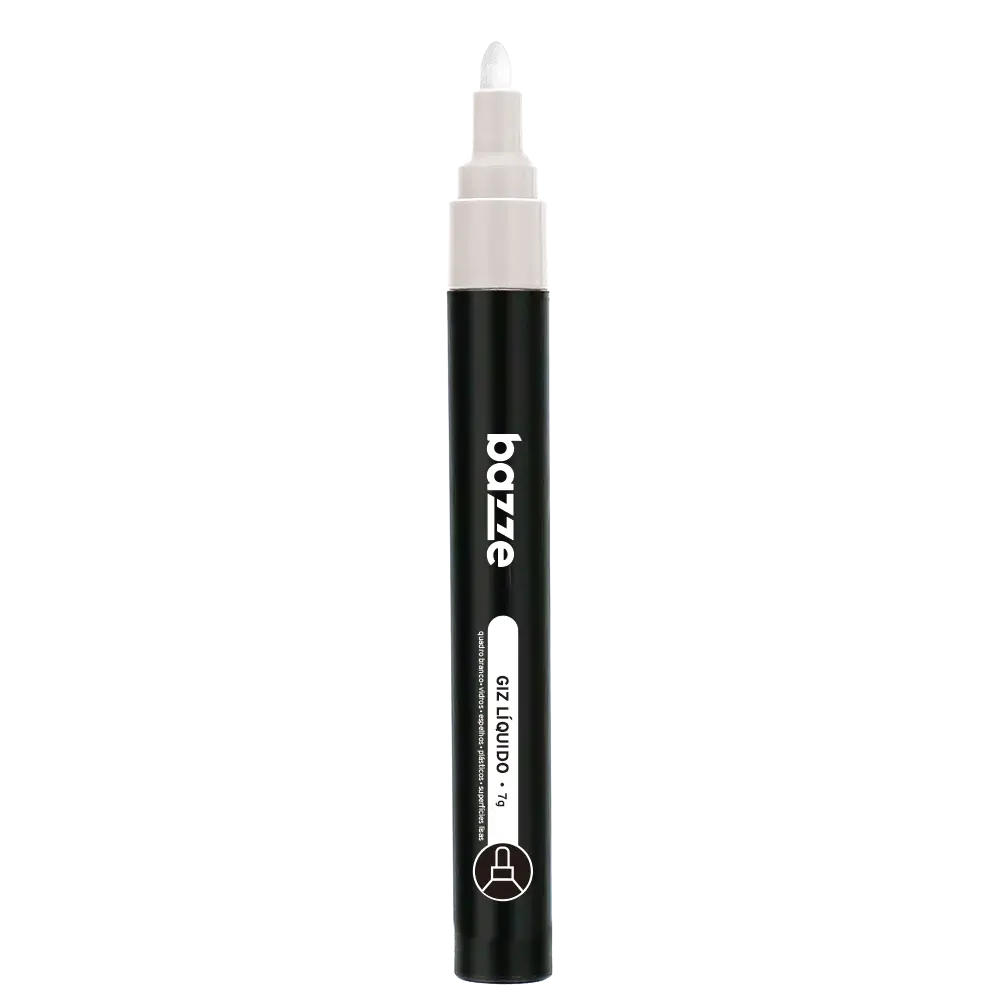 Giz Líquido Branco - Caixa C/6 un - Bazze - Imagem 3