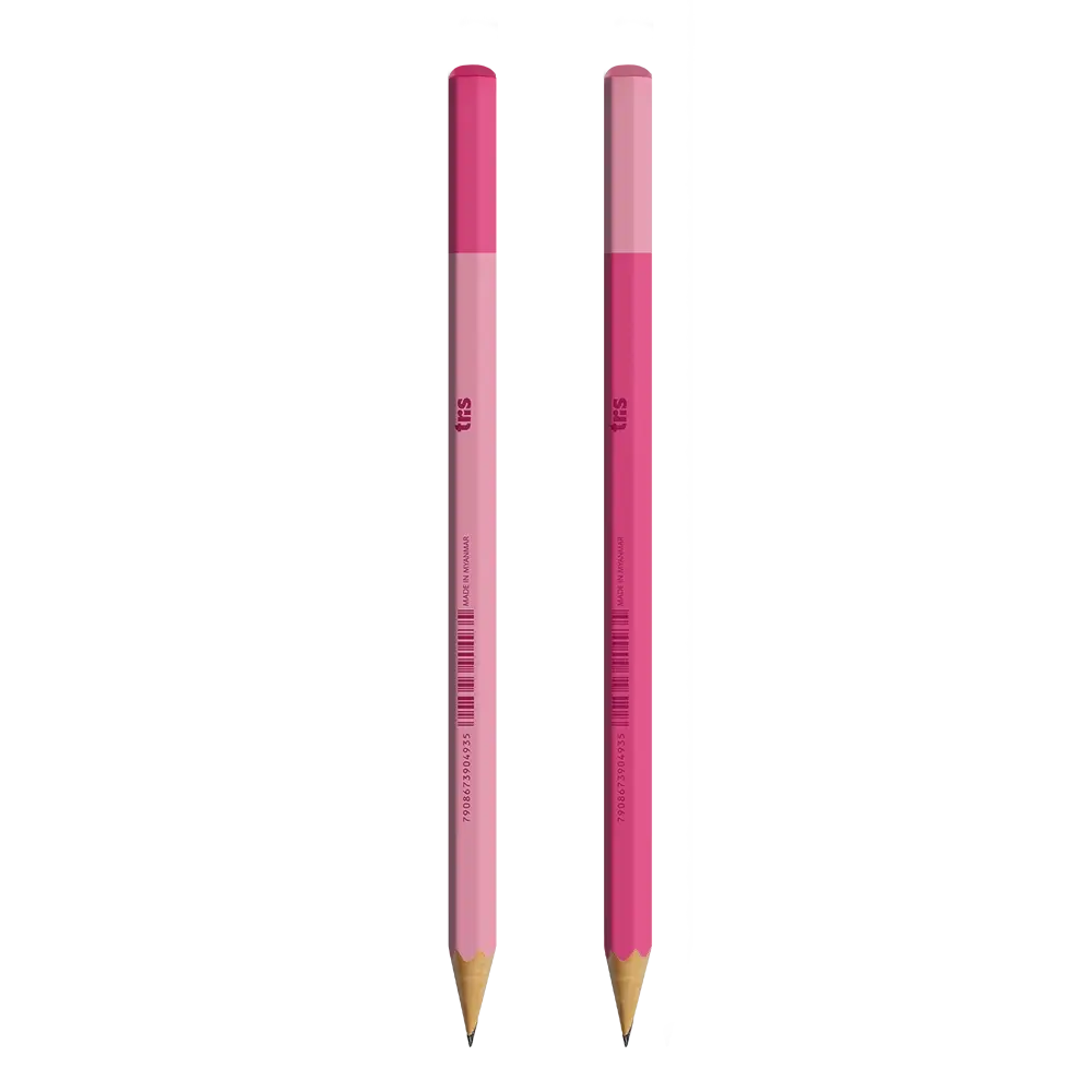 Lápis Grafite Holic All Rosé - HB - Cartela C/4 un - Tris - Imagem 2