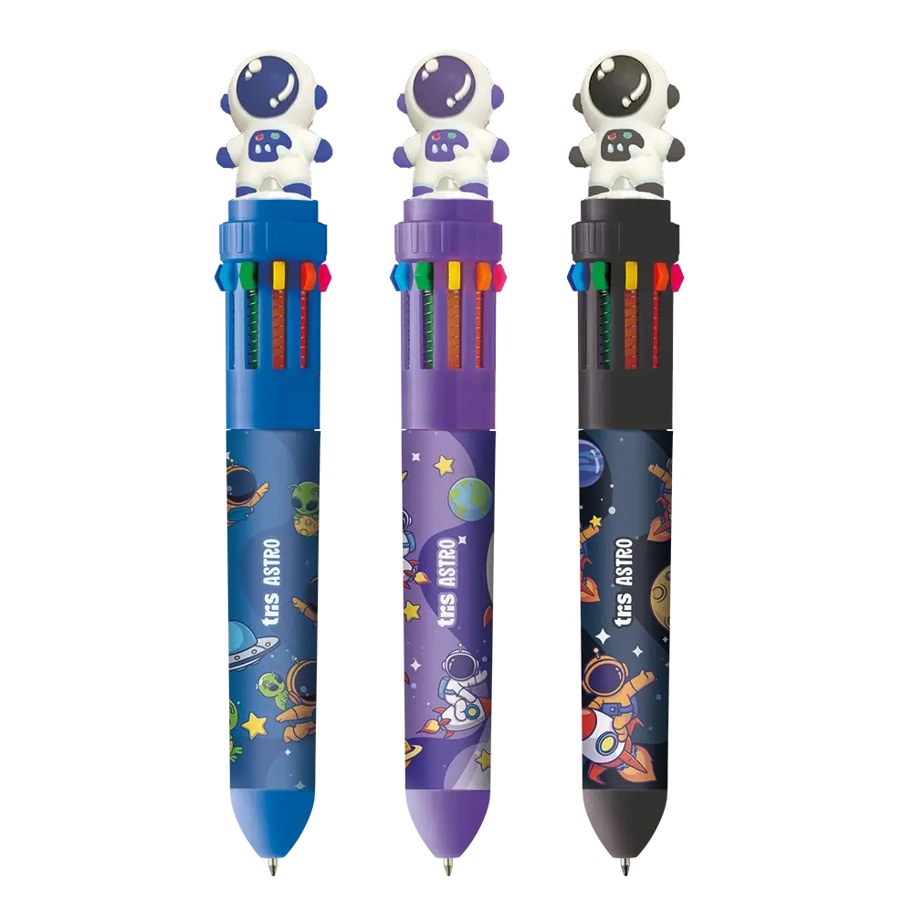 Caneta Esferográfica Astro - 10 Cores - 1.0mm - Display 12 un - Tris - Imagem 2
