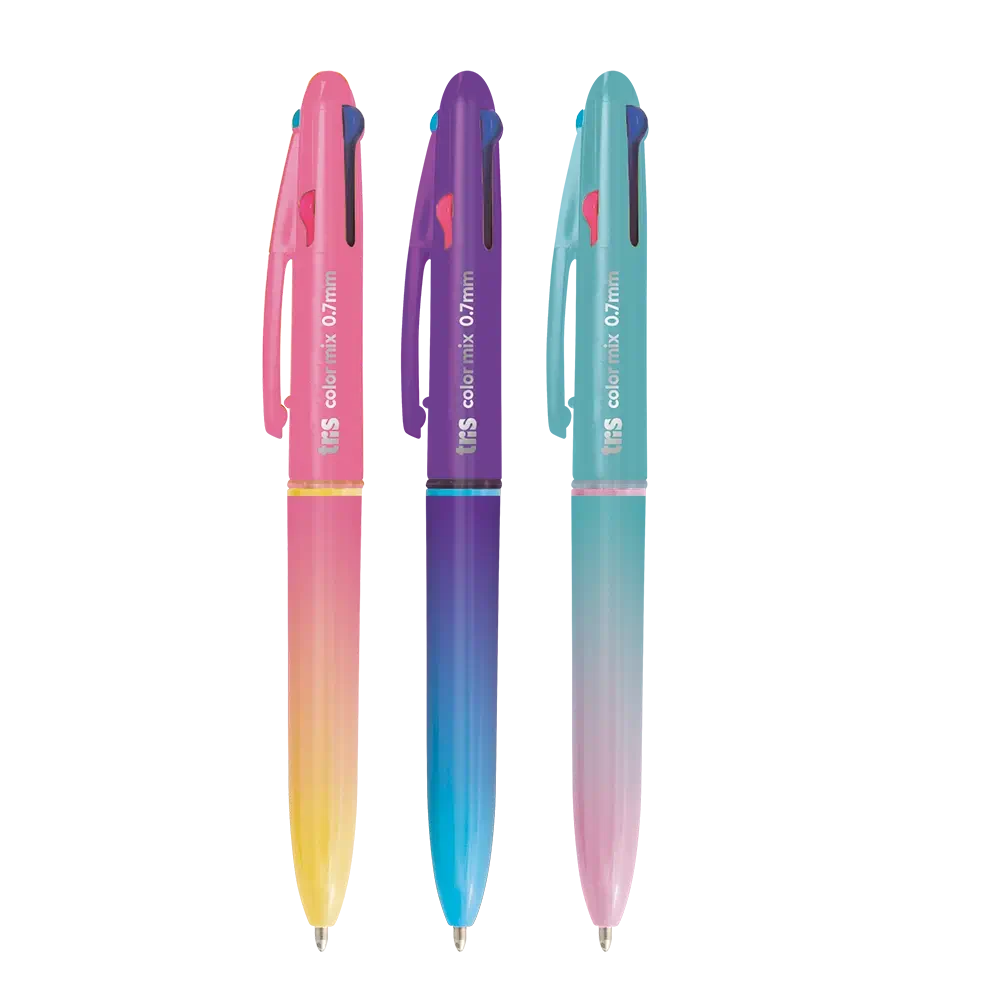 Caneta Esferográfica ColorMix Trend - 1.0mm - Display 15 un - Tris - Imagem 2