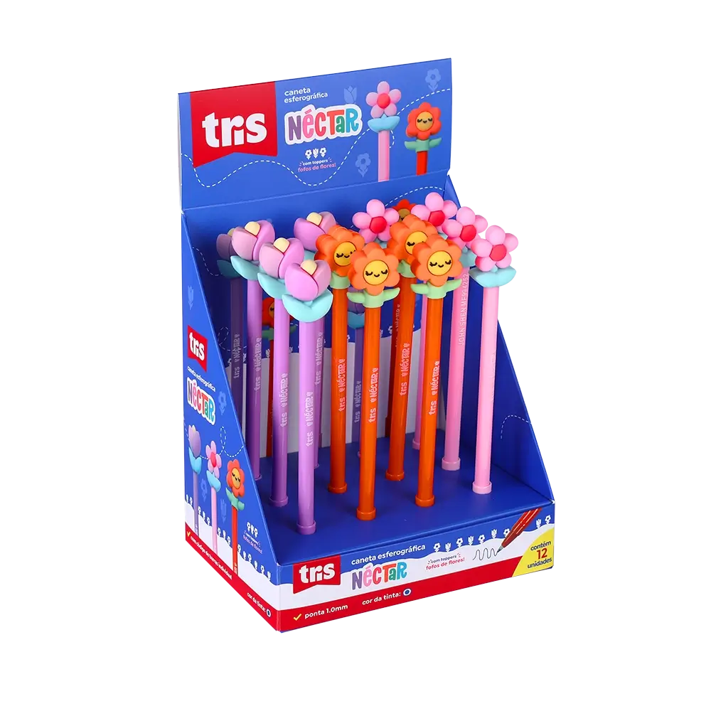 Caneta Esferográfica Nectar - 1.0mm - Display C/12 un - Tris - Imagem 1