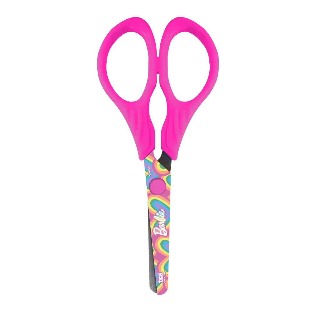 Tesoura Escolar - Lâmina Decorada - 13cm - Display C/12 un - Barbie - Imagem 2
