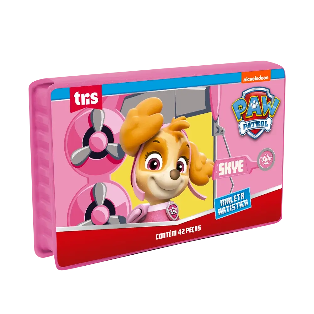 Kit Maleta Artística Skye - 42 peças - Patrulha Canina - Imagem 1