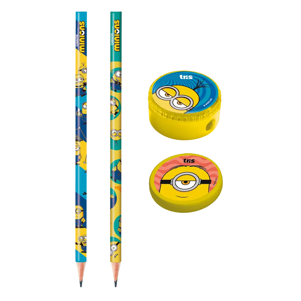 Kit Escolar - Cartela C/4 peças - Minions - Imagem 2