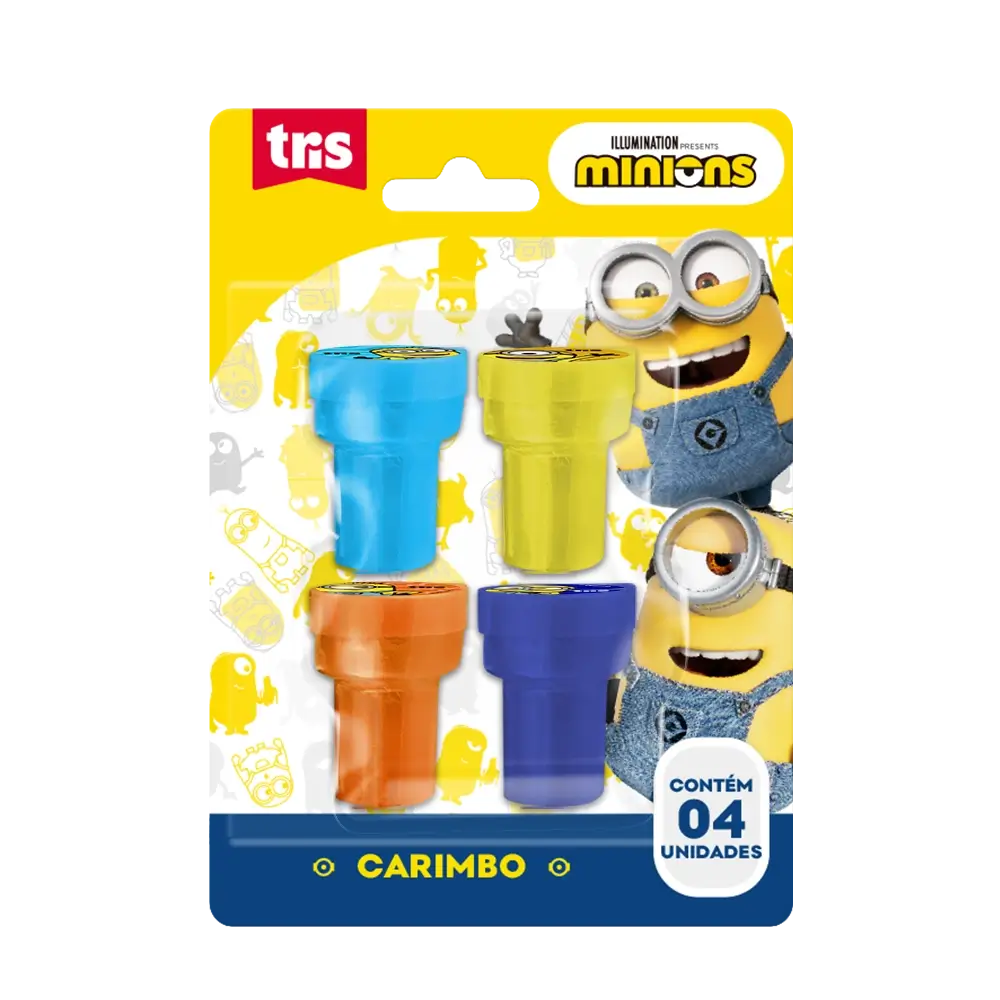 Carimbo Autotintado - Cartela C/4 un - Minions - Imagem 1