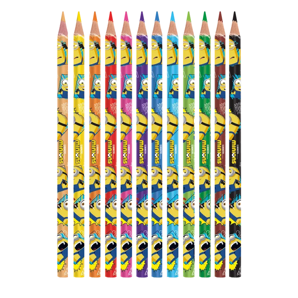 Lápis de Cor - 12 Cores - Minions - Imagem 2