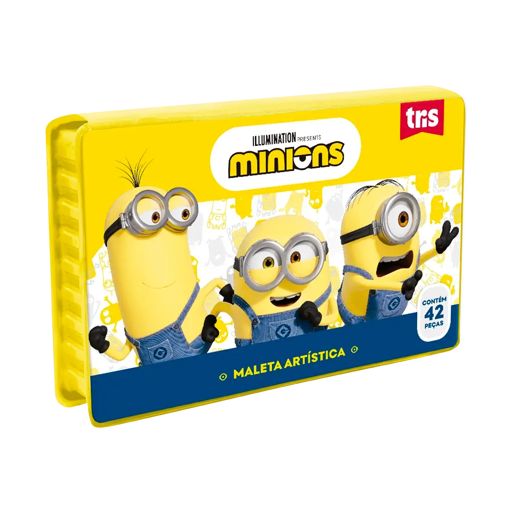 Kit Maleta Artistica - 42 peças - Minions - Imagem 1