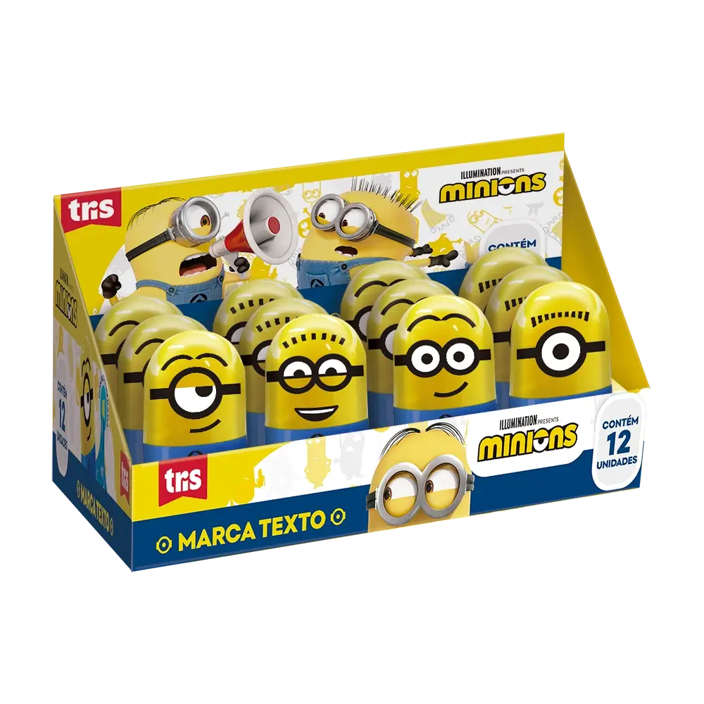 Marca Texto - Amarelo - Display C/12 un - Minions - Imagem 1