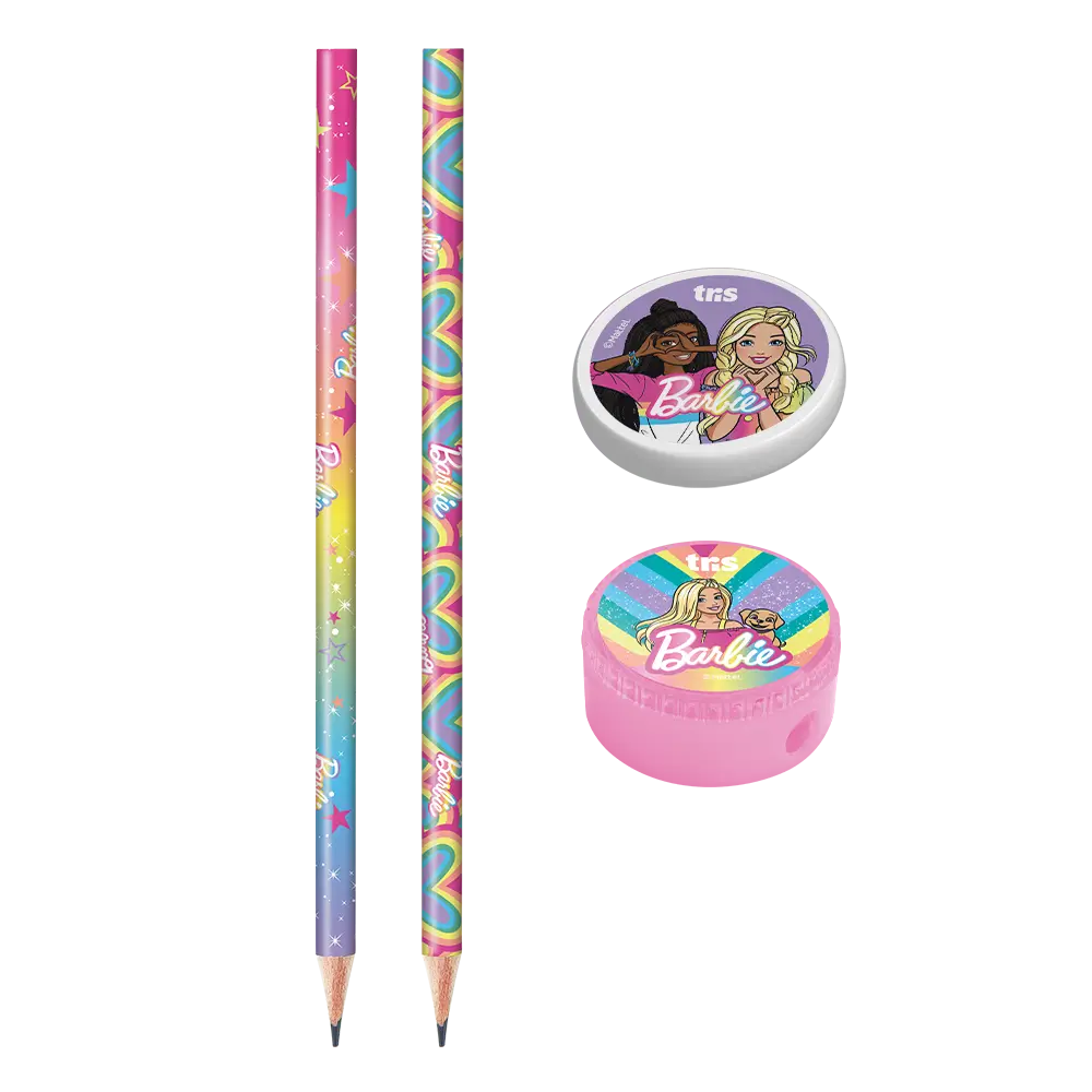 Kit Escolar - Cartela C/4 peças - Barbie - Imagem 2