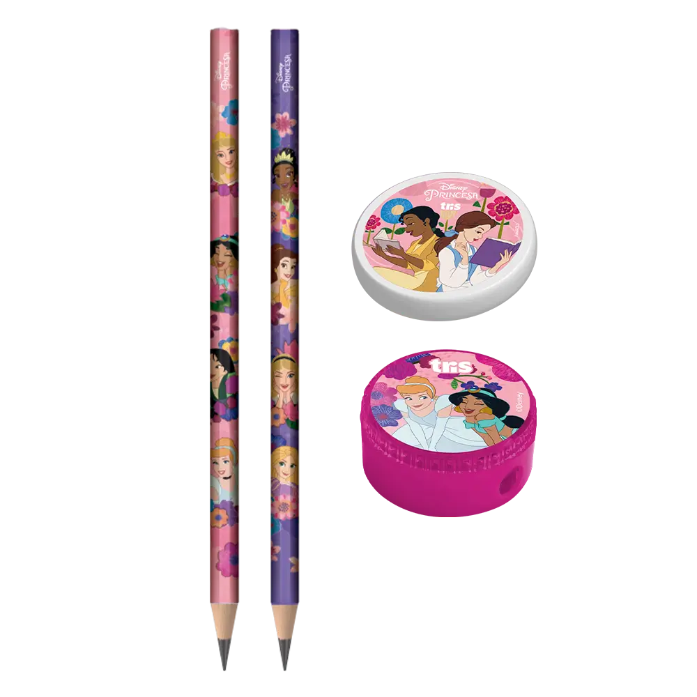 Kit Escolar - Cartela C/4 peças - Princesas - Imagem 2