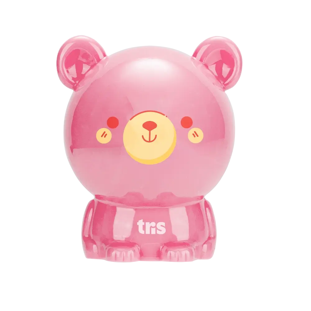 Apontador com Depósito Ursinho - Cores Sortidas - Display C/12 un - Tris - Imagem 2