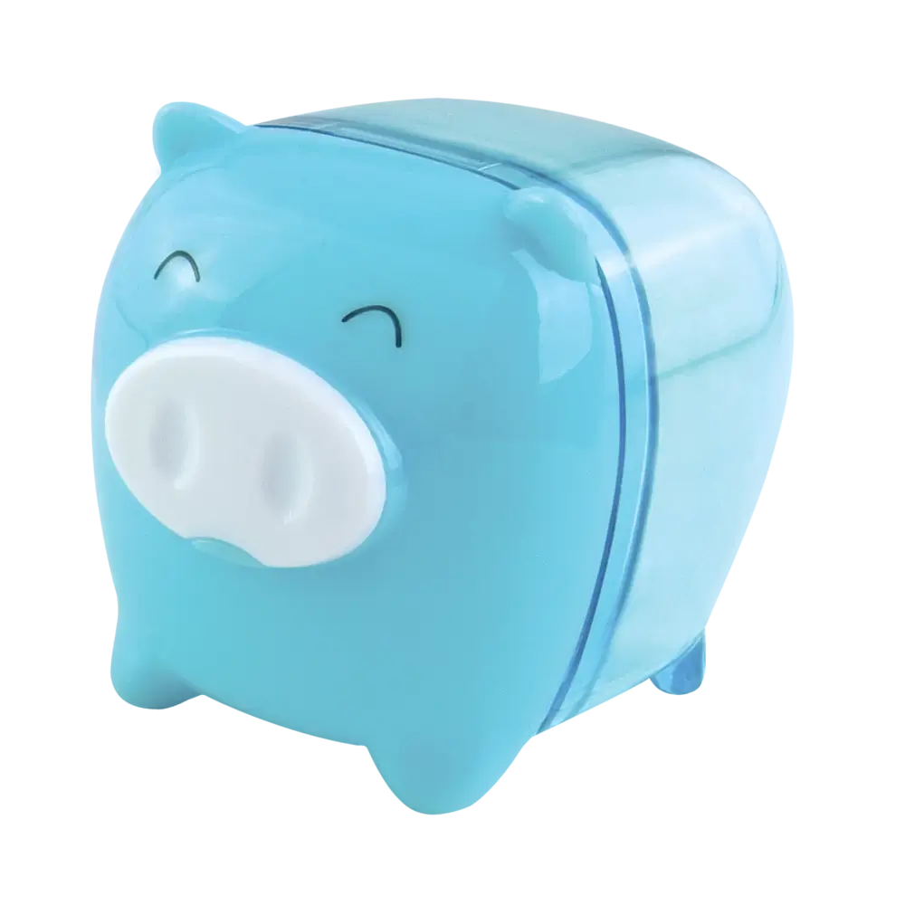 Apontador com Depósito Porquinho - Cores Sortidas - Display C/12 un -Tris - Imagem 3