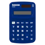 Calculadora de Bolso Mini B3408 - Azul - Cartela 1 un - Bazze - Thumbnail 2