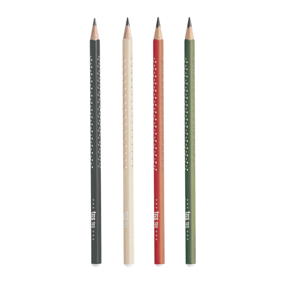 Lápis Grafite Trio Vintage - HB - Cartela C/4 un - Tris - Imagem 2