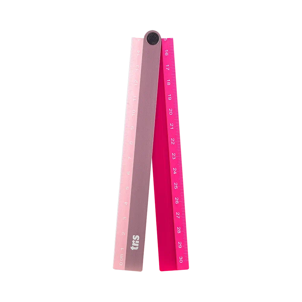 Régua Metálica Holic All Rosé - 30cm - Dobrável - Cartela C/1 un - Tris - Imagem 2