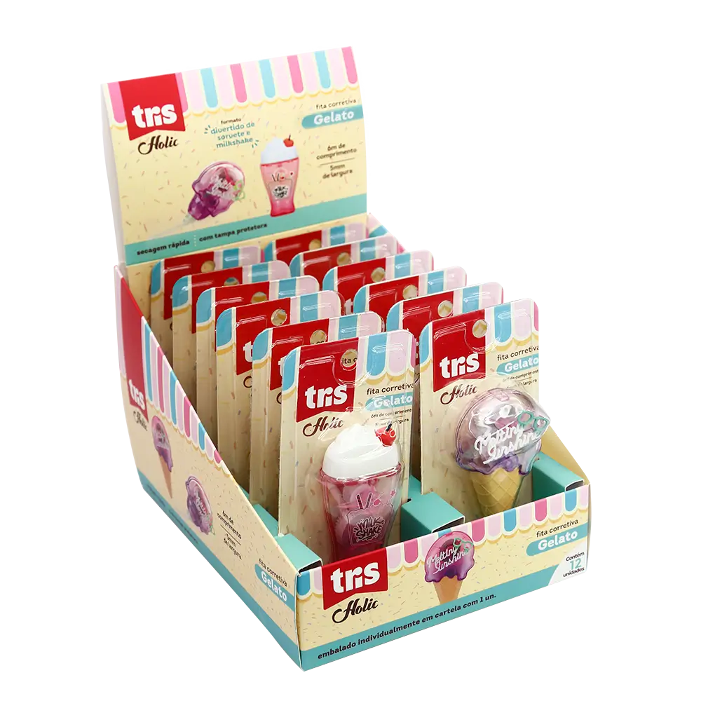 Fita Corretiva Gelato Holic Docinhos - 6m X 5mm Cartela C/ 1un - Tris - Imagem 1