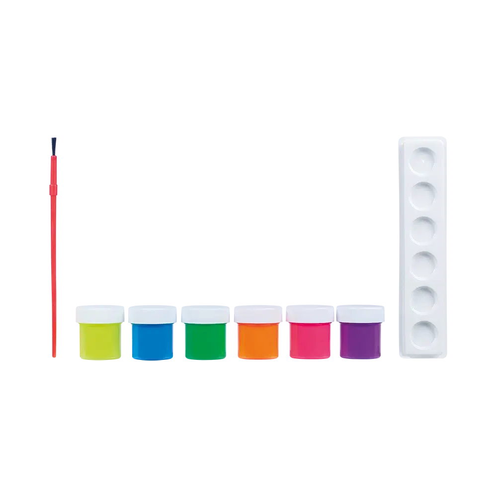 Tinta Guache em Pote - 15ml - Caixa C/6 Cores - Tons Neon - Tris - Imagem 2