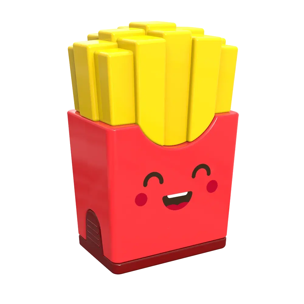 Apontador Com Depósito + Borracha Tasty Holic Lanchinhos - CoresSortidas - Display C/16 un - Tris - Imagem 4