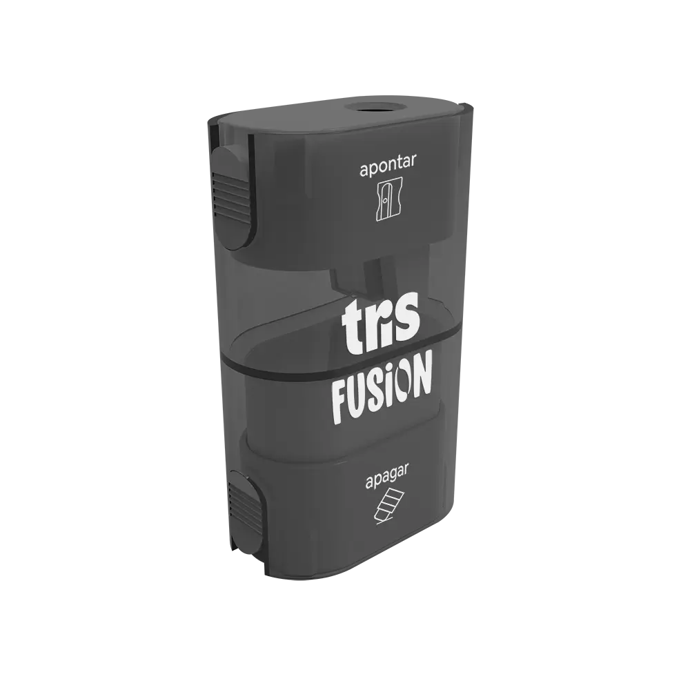 Apontador com Depósito + Borracha Fusion - Cores Sortidas - Display C/16un - Tris - Imagem 5