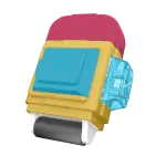 Apontador com Depósito + Borracha + Rolinho Click - Cores Sortidas -Display C/12 un - Tris - Thumbnail 3