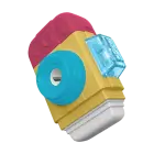 Apontador com Depósito + Borracha + Rolinho Click - Cores Sortidas -Display C/12 un - Tris - Thumbnail 4