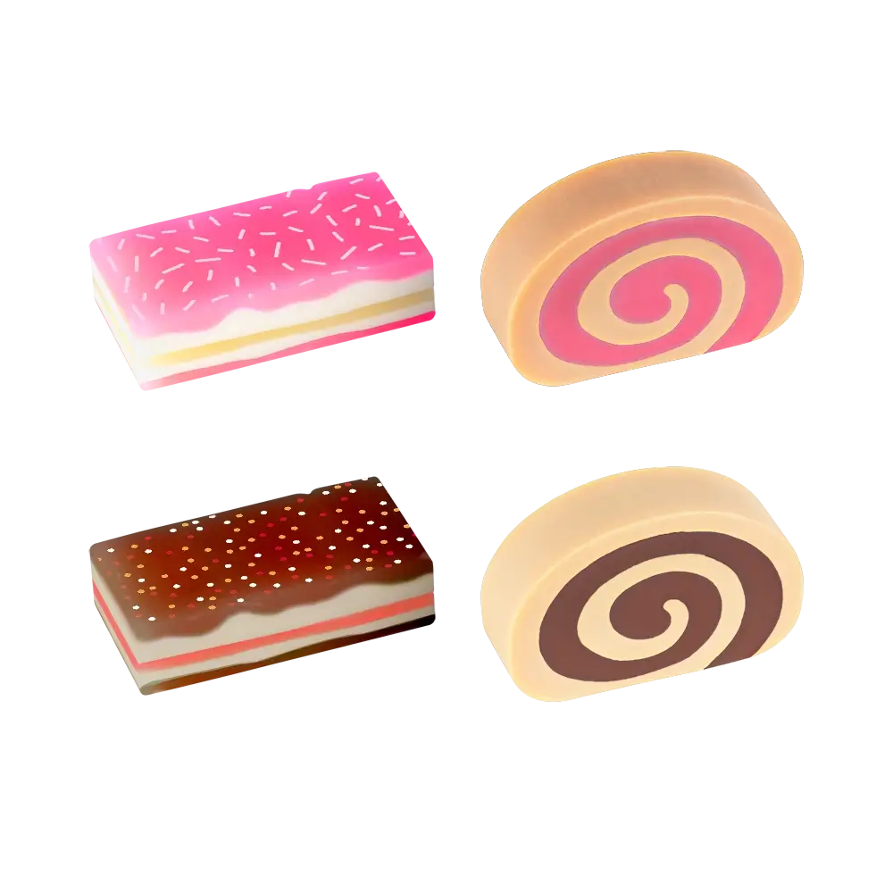 Borracha Bolinhos Holic Docinhos - Tira C/24 un - Tris - Imagem 3