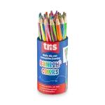 Imagem do produto lápis de cor tamanho jumbo rainbow - mina multicolorida colors - potec/24 un - tris