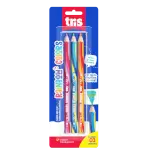 Imagem do produto lápis de cor tamanho jumbo rainbow - mina multicolorida colors - cartelac/2 un - tris