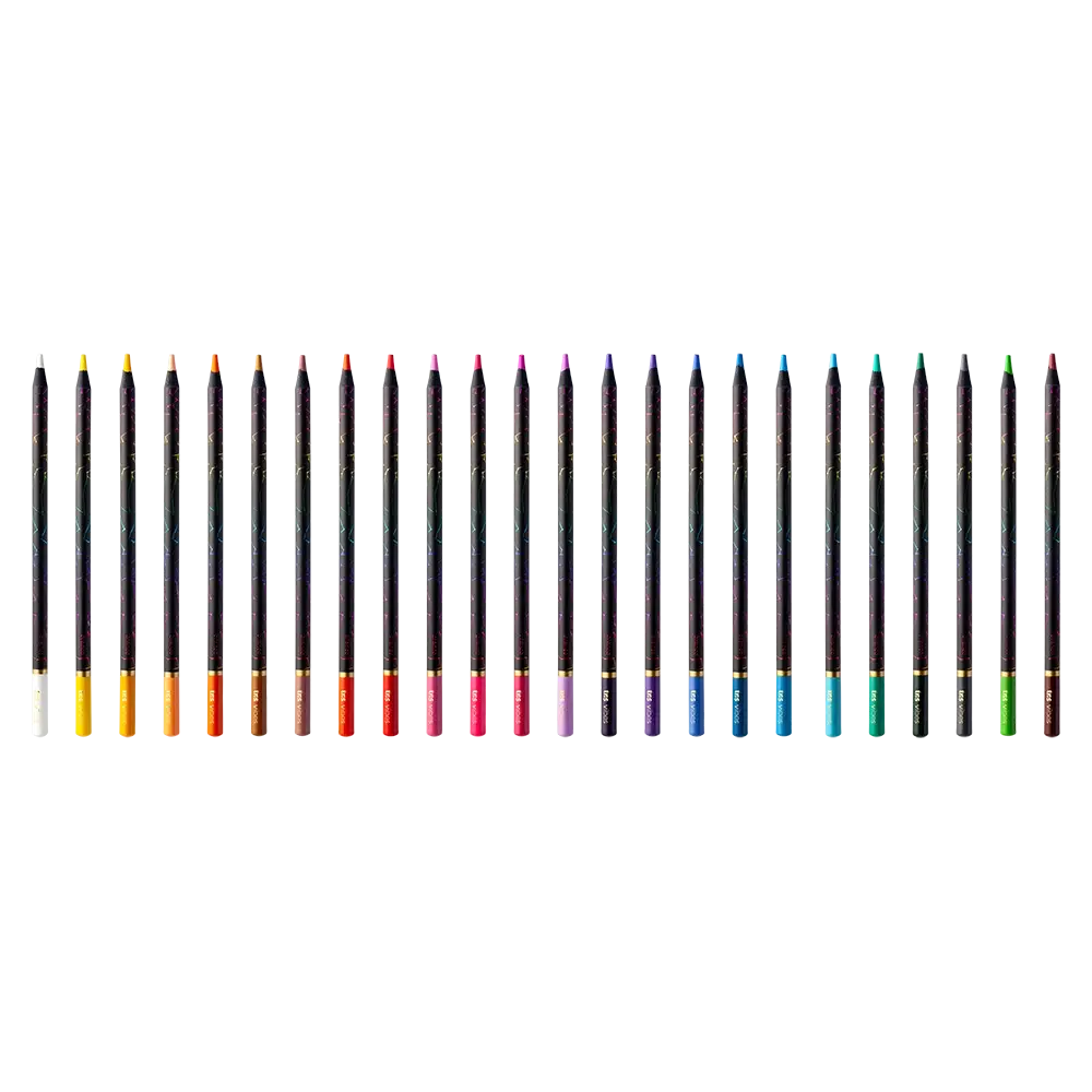 Lápis de Cor Vibes - Tons Noturna - 24 Cores - Tris - Imagem 2