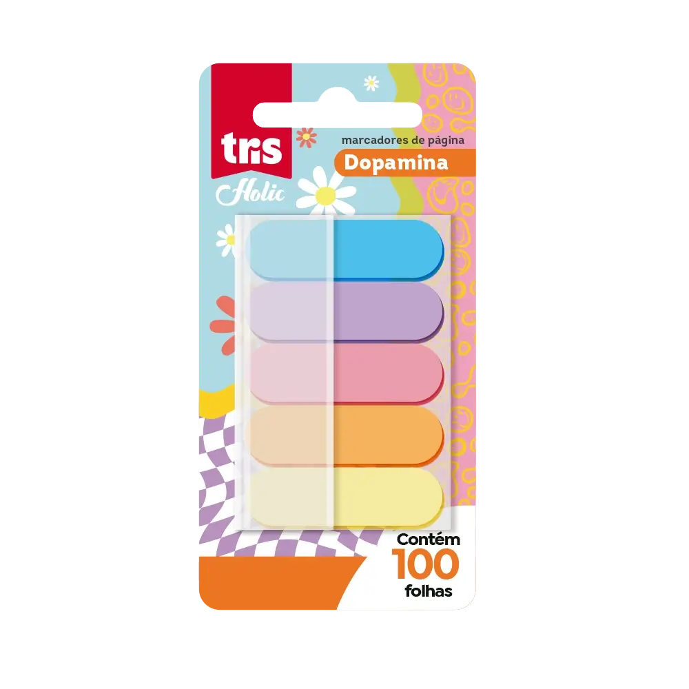 Kit de Notas Autoadesivas Euforia Holic Dopamina - Display C/40 un -Tris - Imagem 3