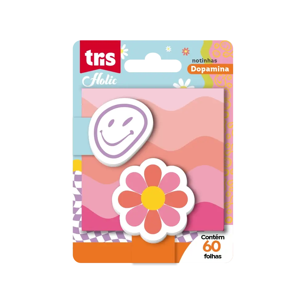Kit de Notas Autoadesivas Euforia Holic Dopamina - Display C/40 un -Tris - Imagem 4