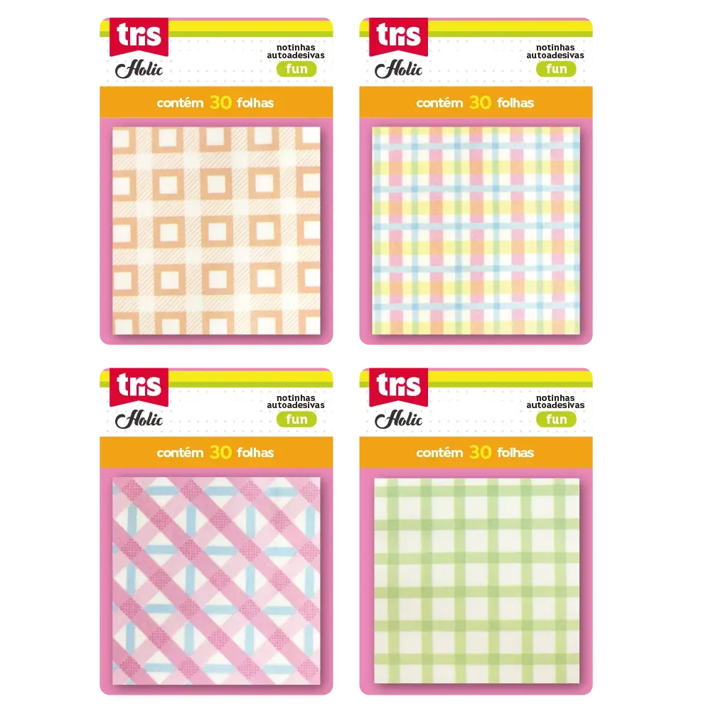 Notas Autoadesivas Fun Holic Pop – 73 X 73mm - Display C/40 un - Tris - Imagem 2