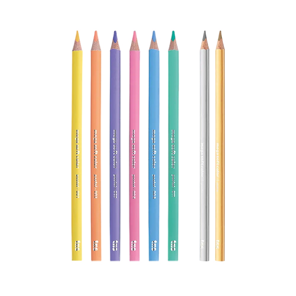 Lápis de Cor Mega Soft Color - Mix - 24 Cores - Tris - Imagem 2