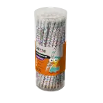 Lápis Preto com Borracha Geométrico - Pote 72 un - Bazze - Thumbnail 1