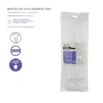 Bastão de Cola Quente Fina – Silicone Transparente - 1kg – Bazze - Thumbnail 3