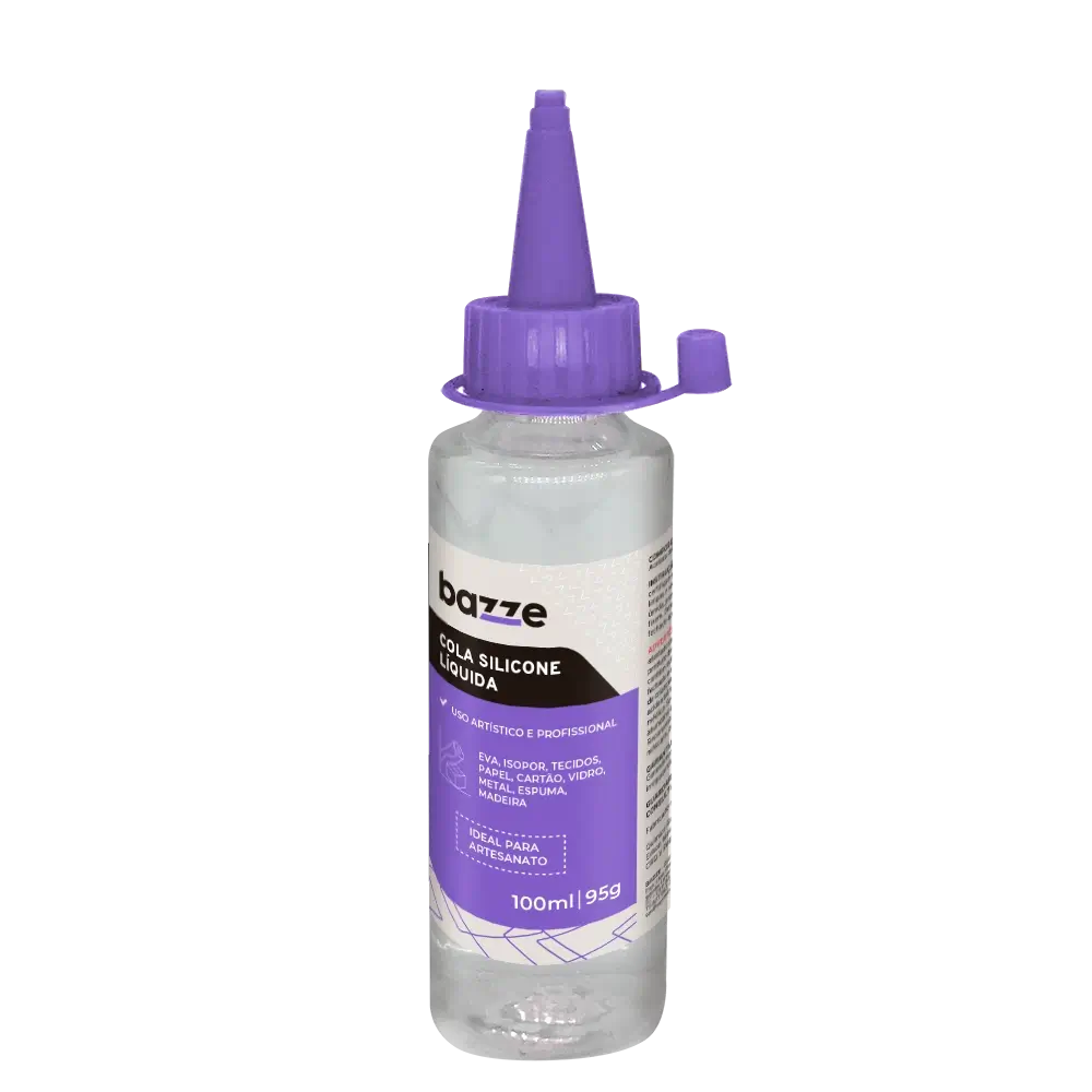 Cola Silicone Líquida - 100ml – Display C/ 6 un – Bazze - Imagem 2